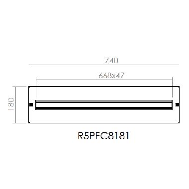 Pannello DIN 36 moduli, dimensioni 800 x 180 (LxA) product photo Photo 01 3XL