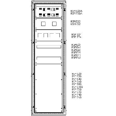 Pannello modulare cieco, dimensioni 800 x 300 (LxA) product photo Photo 01 3XL