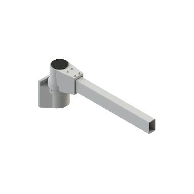 Snodo attacco parete per tubo rettangolare 60x40 mm product photo Photo 01 3XL