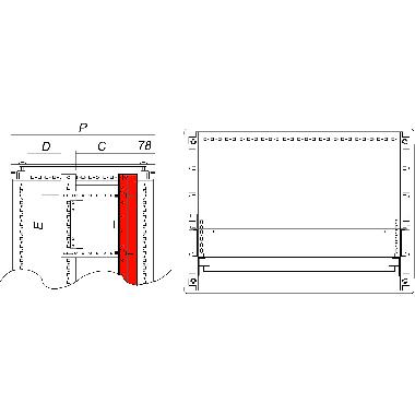 Montanti per pannelli modulari, altezza 2000 mm, confezione 2 pezzi product photo Photo 01 3XL