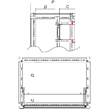 Traversa di battuta per porte modulari, larghezza 800 mm product photo Photo 01 3XL