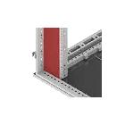 Fasce verticali di chiusura per montanti rack, altezza 2000 mm, confezione 2 pezzi product photo