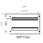 Pannello DIN 26 moduli, dimensioni 600 x 360 (LxA) product photo