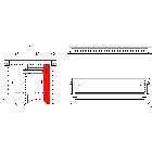 Montanti per pannelli modulari, altezza 2000 mm, confezione 2 pezzi product photo