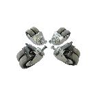 Ruote pivotanti per armadi, confezione 4 pezzi product photo