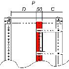 Profili verticali per armadi CQE e CAE, altezza 1600 mm, confezione 2 pezzi product photo