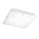 PLAFONIERA QUADRATA VETRO BIANCO product photo Photo 01 2XS