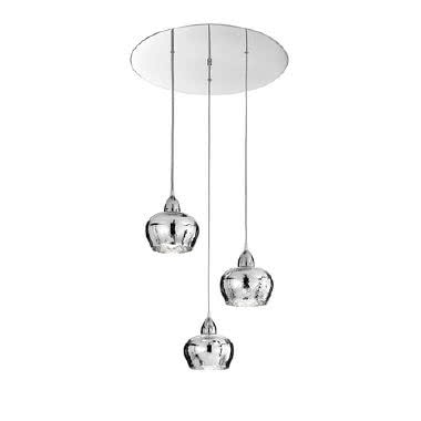 SOSPENSIONE VETRI CROMO-CRISTALLO product photo Photo 01 3XL