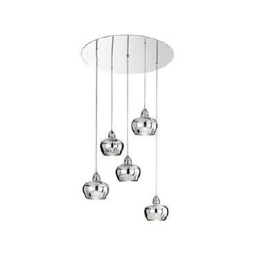 SOSPENSIONE VETRI CROMO-AMBRA product photo Photo 01 3XL