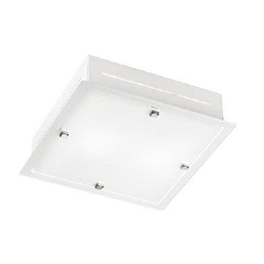 PLAFONIERA QUADRATA VETRO BIANCO product photo Photo 01 3XL
