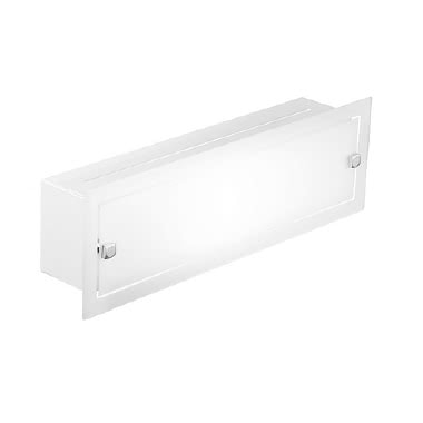 APPLIQUE RETTANGOLARE VETRO BIANCO LED product photo Photo 01 3XL