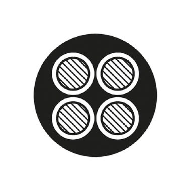 CAVO TONDO 4X0,75 NERO 100 MT product photo Photo 01 3XL