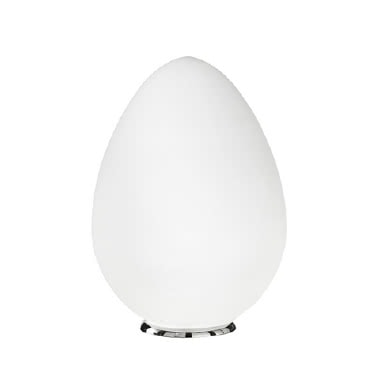 LAMPADA DA TAVOLO IN VETRO BIANCO product photo Photo 01 3XL
