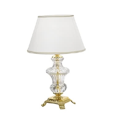 LAMPADA DA TAVOLO IN CRISTALLO CON PARALUME product photo Photo 01 3XL