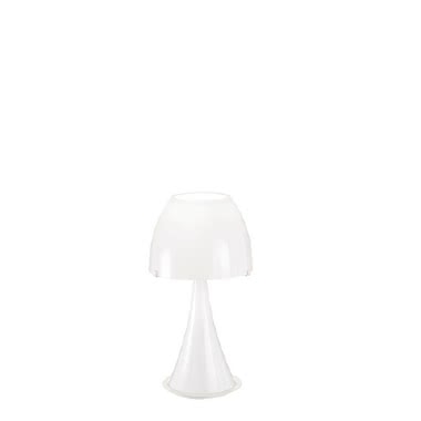 LAMPADA DA TAVOLO IN VETRO BIANCO product photo Photo 01 3XL