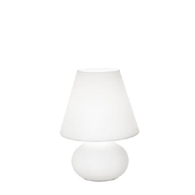 LAMPADA DA TAVOLO VETRO BIANCO LATTE product photo Photo 01 3XL