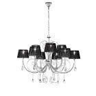 LAMPADARIO IN METALLO CON PARALUMI product photo