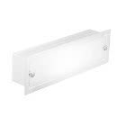 APPLIQUE RETTANGOLARE VETRO BIANCO product photo