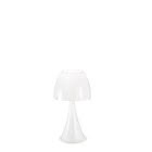 LAMPADA DA TAVOLO IN VETRO BIANCO product photo