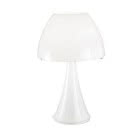 LAMPADA DA TAVOLO IN VETRO BIANCO product photo