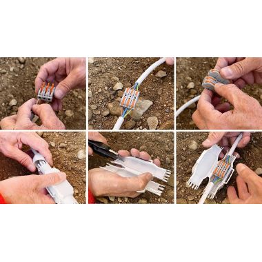 DINO EASY (Confezione da 1 PZ.) - Giunto in linea IP68/69 extra-compatto preriempito in gel. product photo Photo 02 3XL