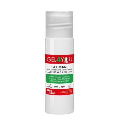 GEL4YOU 125ML GEL MANI IGIENIZZANTE - Gel mani igienizzante a base alcolica in flacone da 125 ml con tappo push-on. product photo Photo 01 3XL