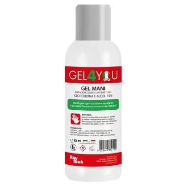GEL4YOU 500ML GEL MANI IGIENIZZANTE - Gel mani igienizzante a base alcolica in flacone da 500 ml con tappo push-on. product photo Photo 01 3XL