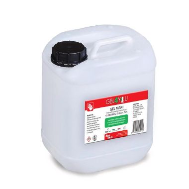 GEL4YOU 5K GEL MANI IGIENIZZANTE 5000ML - Gel mani igienizzante a base alcolica in tanica da 5 L. product photo Photo 01 3XL