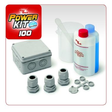 Power Kit 100 - KIT di giunzione IP68 con gel, cassetta e pressacavi. product photo Photo 01 3XL