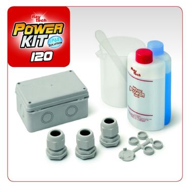 Power Kit 120 - KIT di giunzione IP68con gel, cassetta e pressacavi. product photo Photo 01 3XL