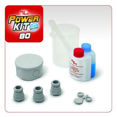 Power Kit 80 - KIT di giunzione IP69 con gel, cassetta e pressacavi. product photo Photo 01 3XL