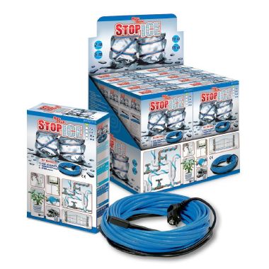 STOP ICE 5/12 - Cavo scaldante antigelo a potenza costante con spina e termostato 12 W/m 5 m. product photo Photo 01 3XL