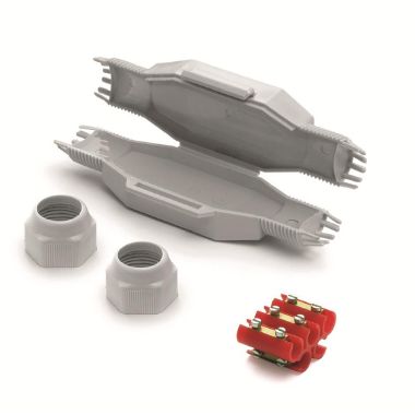 TOM (Confezione da 1 PZ.) - Giunto in linea IP68/69 extra-compatto preriempito in gel. product photo Photo 01 3XL