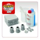 Power Kit 100 - KIT di giunzione IP70 con gel, cassetta e pressacavi. product photo