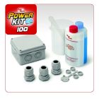Power Kit 100 - KIT di giunzione IP68 con gel, cassetta e pressacavi. product photo