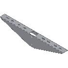 Mensola con doppio braccio  base 300+300  spessore 20/10  ZS product photo