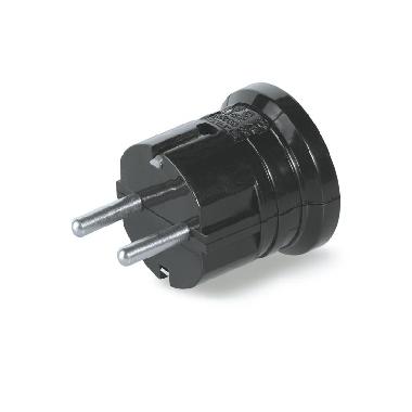 Spina mobile 2p+t 16a tedesca nera product photo Photo 01 3XL