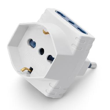 Adattatore azzurra p40+ 2 biv. 2p+t 16a product photo Photo 01 3XL