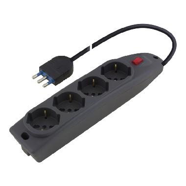 Presa pluristandard 4 uscite c/int.+cavo product photo Photo 01 3XL