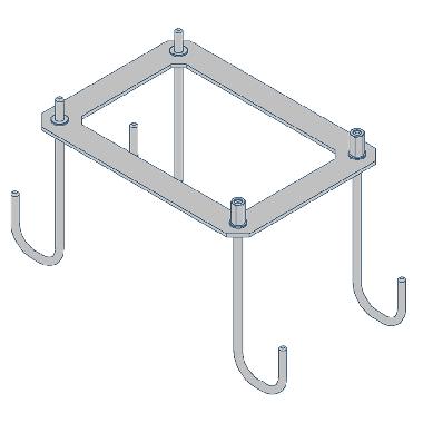 Piastra di fissaggio colonnina product photo Photo 01 3XL