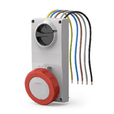 Presa interbloccata da incasso Proxima 16A 3P+N+T 346-415V 6H con interblocco meccanico e morsetti a vite product photo Photo 01 3XL