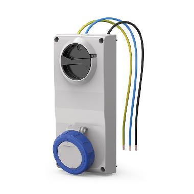 Presa interbloccata da incasso Proxima 32A 2P+T 200-250V 6H con interblocco meccanico e morsetti a vite product photo Photo 01 3XL