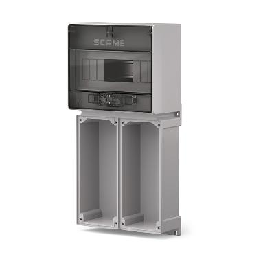 Base per due prese Proxima 16/32A con centralino 10 DIN product photo Photo 01 3XL