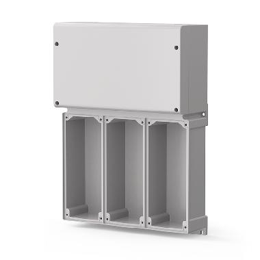 Base per tre prese Proxima 16/32A con scatola di derivazione product photo Photo 01 3XL