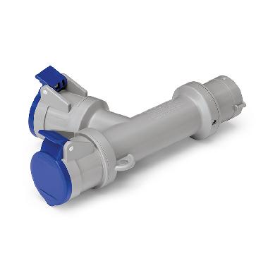 ADATTATORE 2x2P+T 220V 16A IP44 product photo Photo 01 3XL