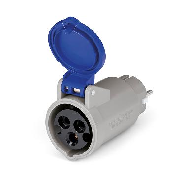 Adattatore spina-presa 2p+t 16a 250v product photo Photo 01 3XL