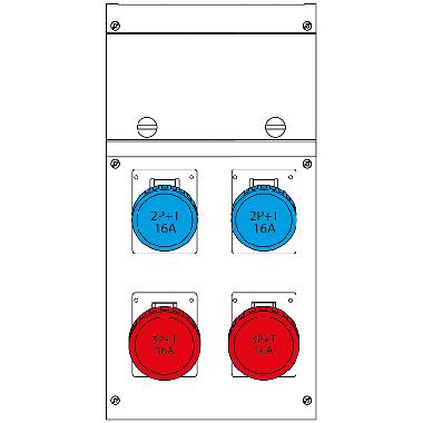 Quadro distr. portatile block4 product photo Photo 01 3XL