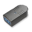 Presa serie azzurra 2p+t 10a nera product photo