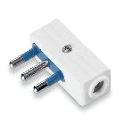 Spina extrap. serie azzurra 16a bianca product photo