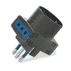 Adattatore azzurra p30 +2 pr. 2p+t 10a product photo